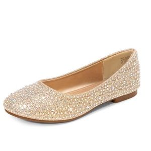 DREAM PAIRS Girls Dress Shoes Slip on Ballerina Flats